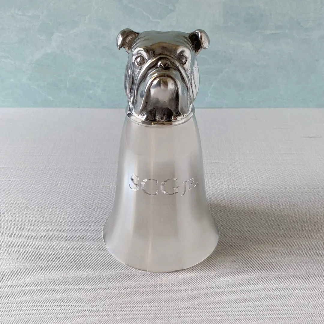 Pewter Bulldog Stirrup Cup 8oz