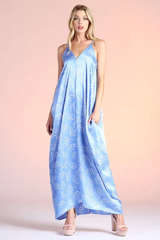 Pixie Dust Satin Cocoon Cami Maxi