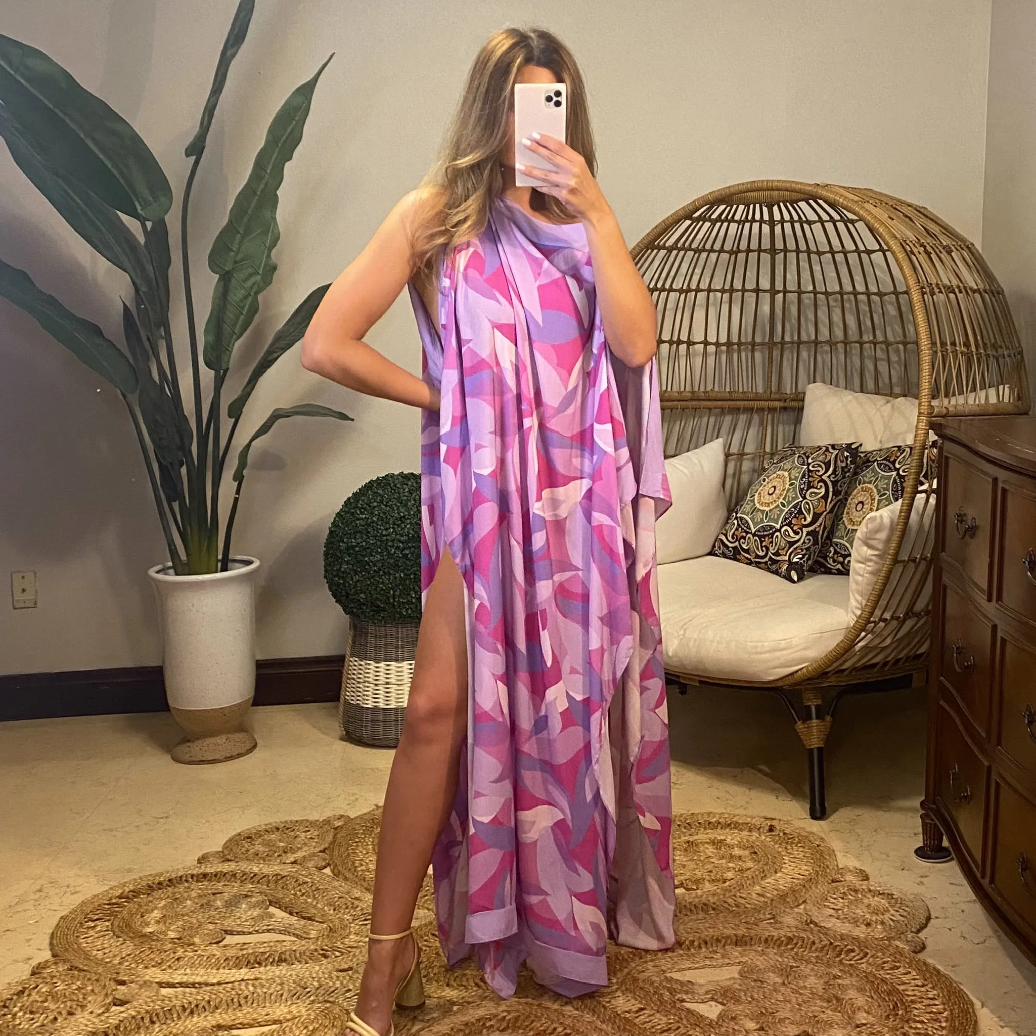 Postiano Poncho Dress (Cover-up)