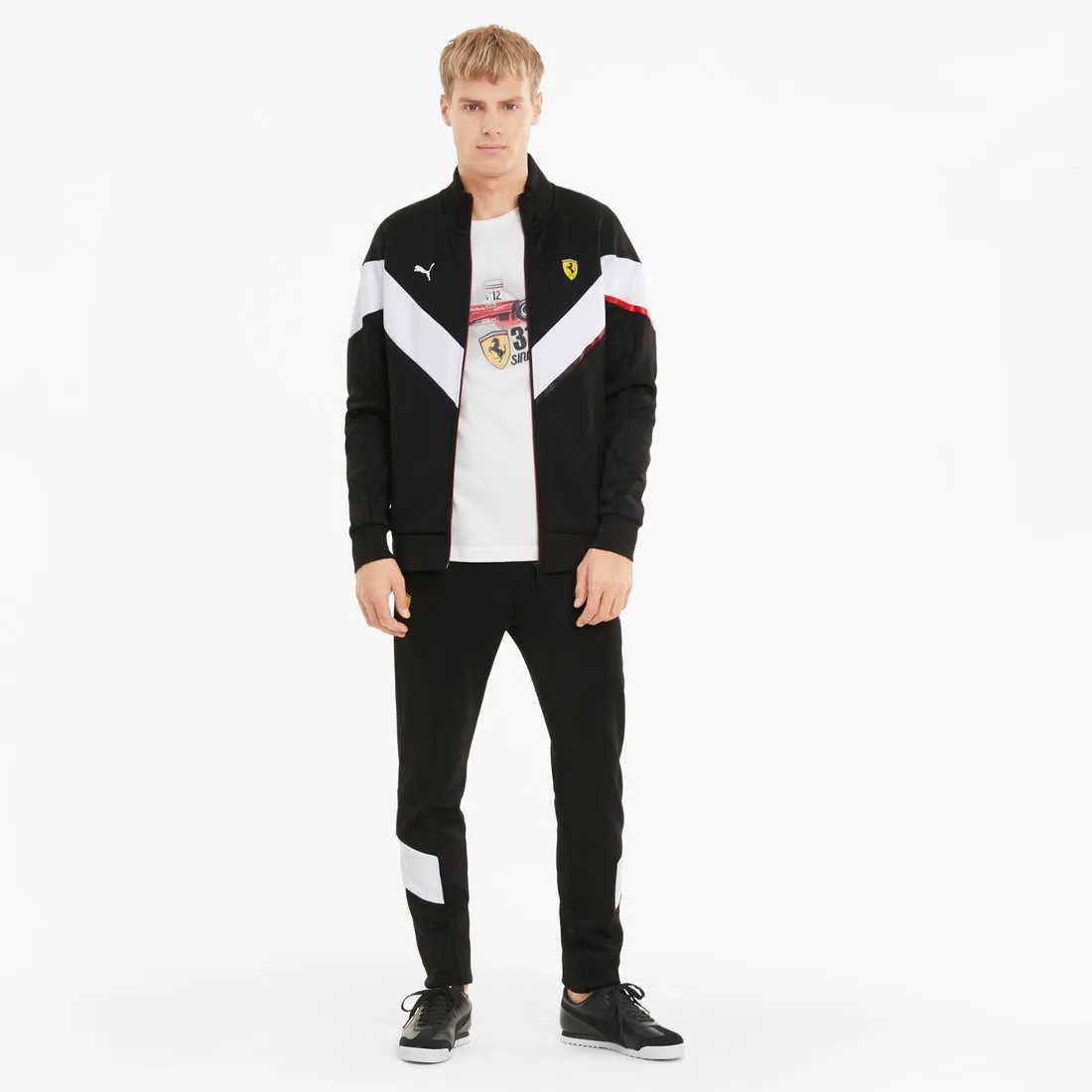 PUMA SCUDERIA FERRARI MCS MEN'S TRACK JACKET BLACK