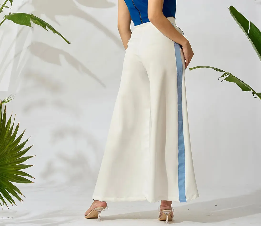 Pure Bliss White Flare Trousers