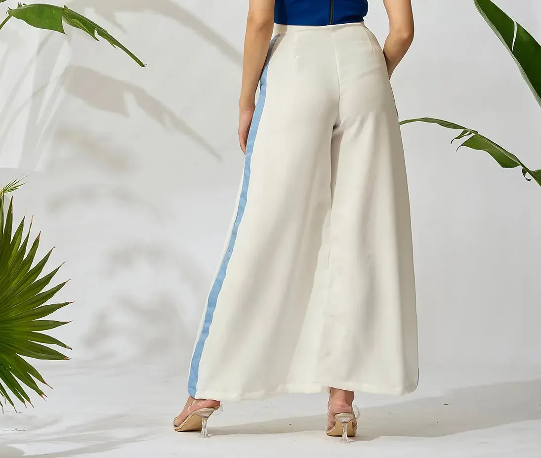 Pure Bliss White Flare Trousers