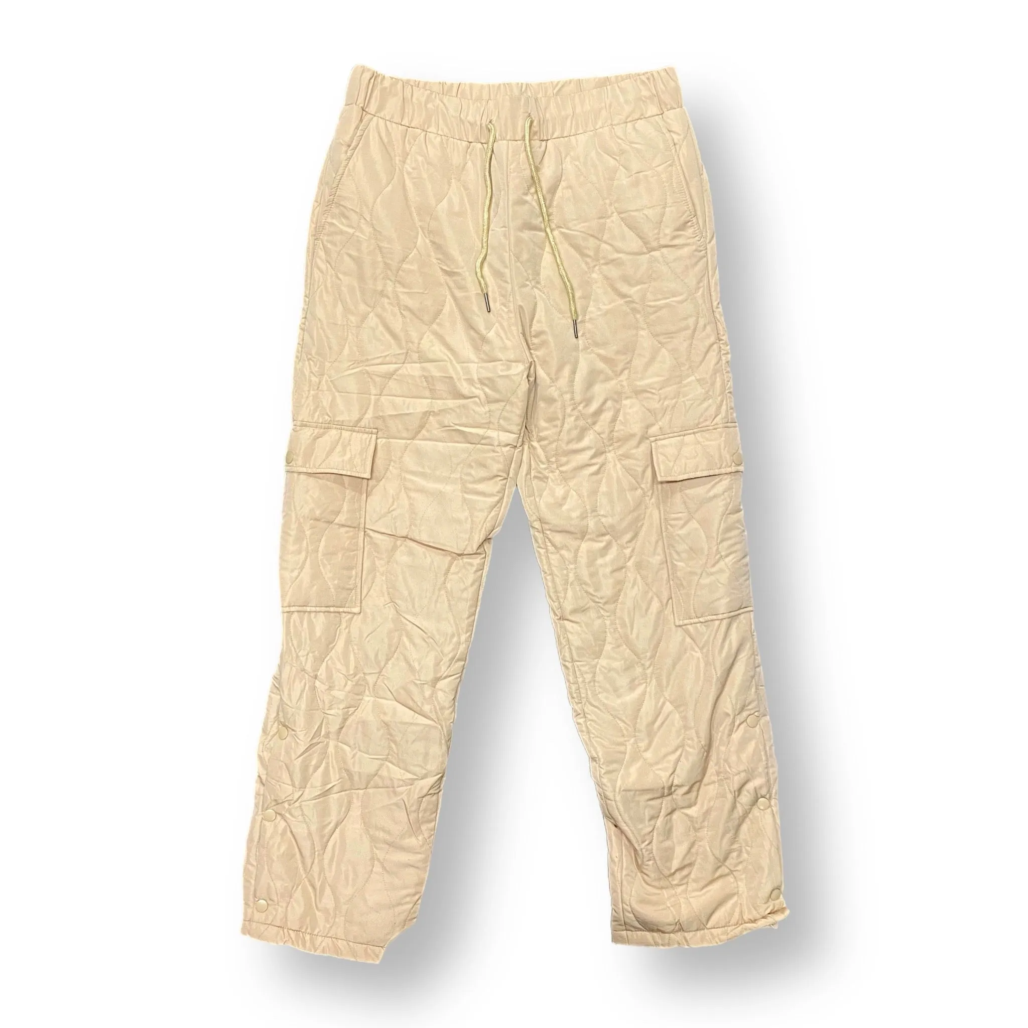 QUILTED PONCHO PANT - TAN