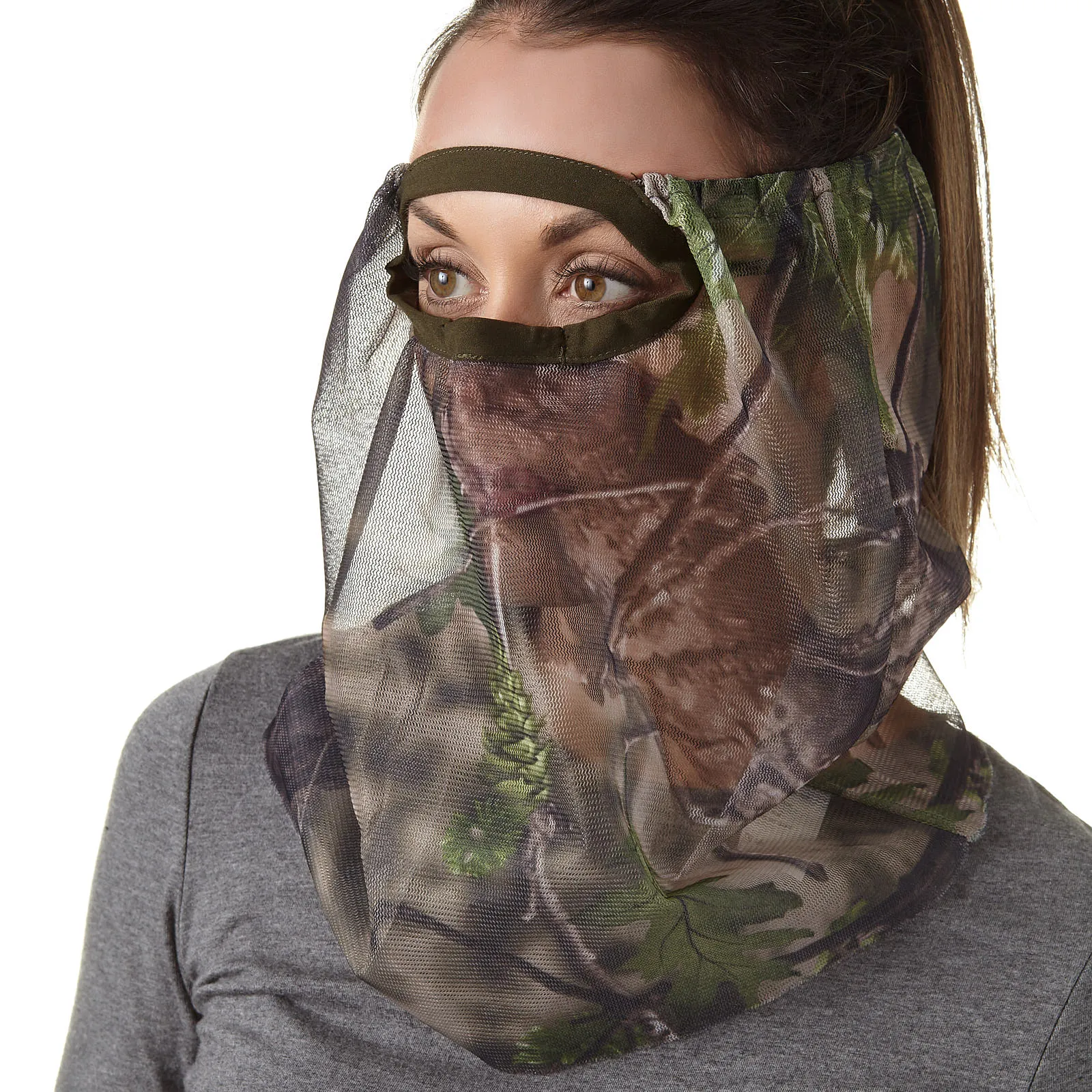 "Rattler" Mesh Camo 3/4 Facemask