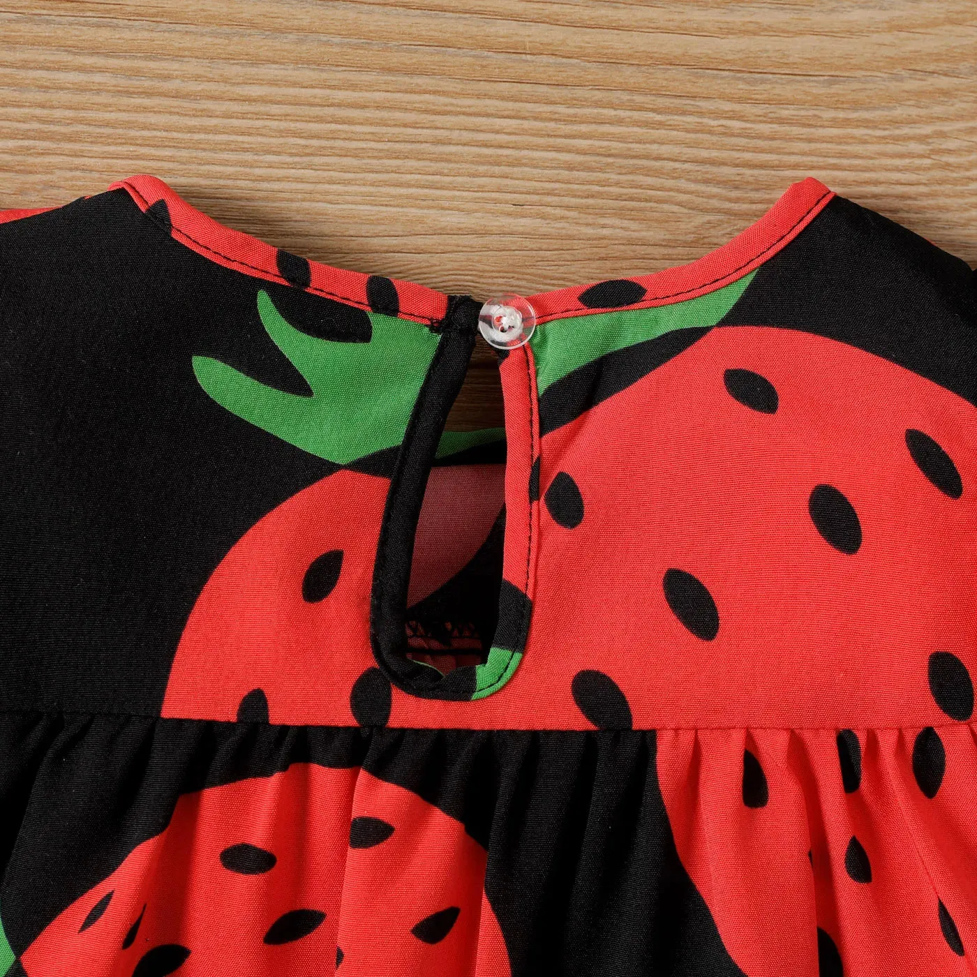 "Strawberry Baby" Print Party Dress