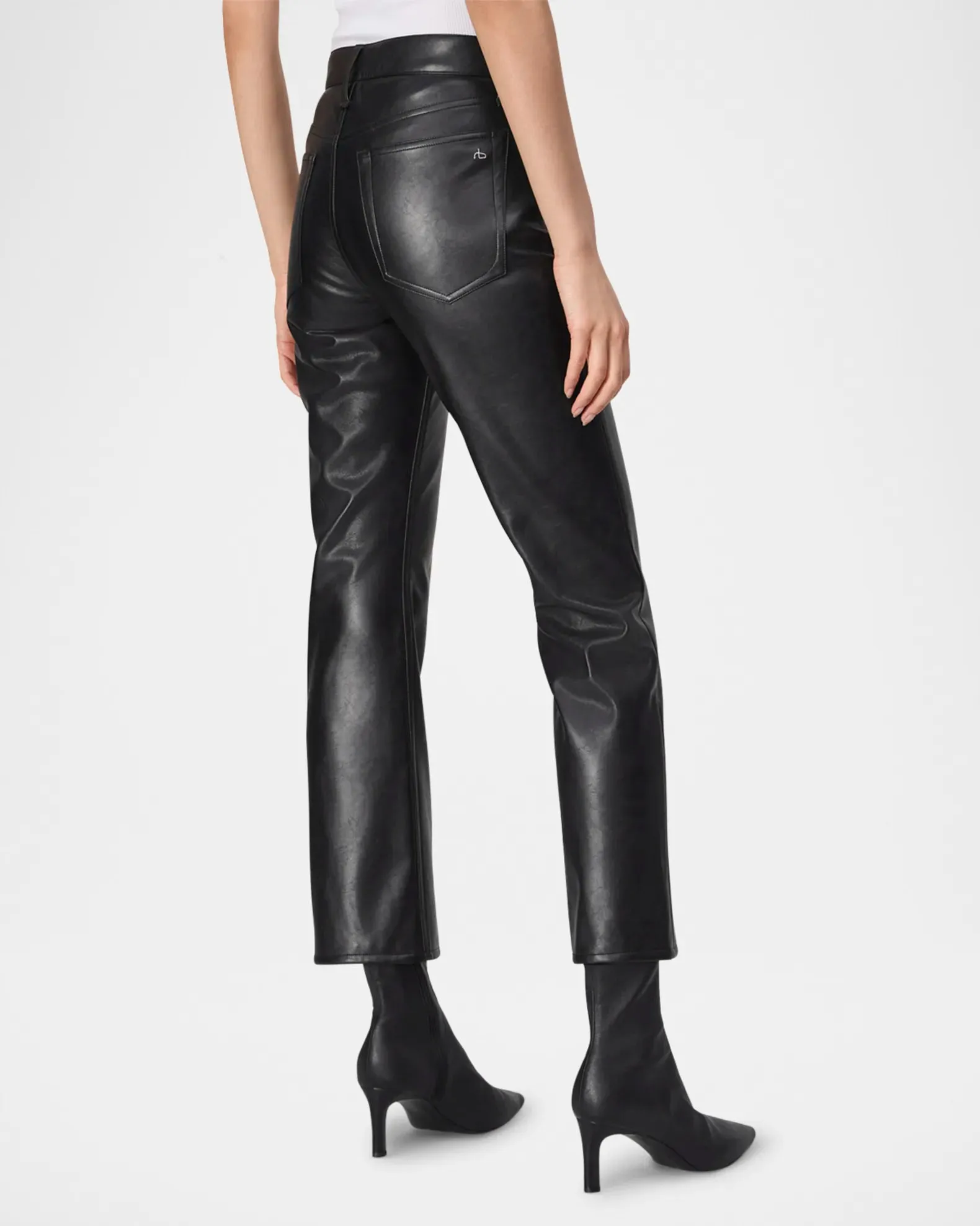 Rag & Bone Peyton Faux Leather Ankle Flare