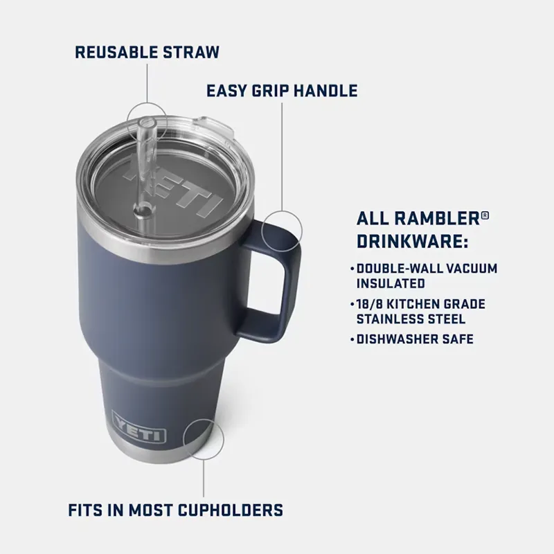 Rambler 35oz Mug with Straw Lid