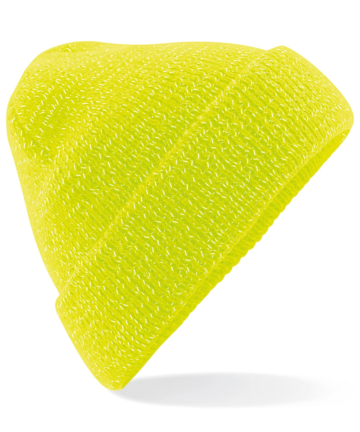 Reflective beanie | Fluorescent Yellow