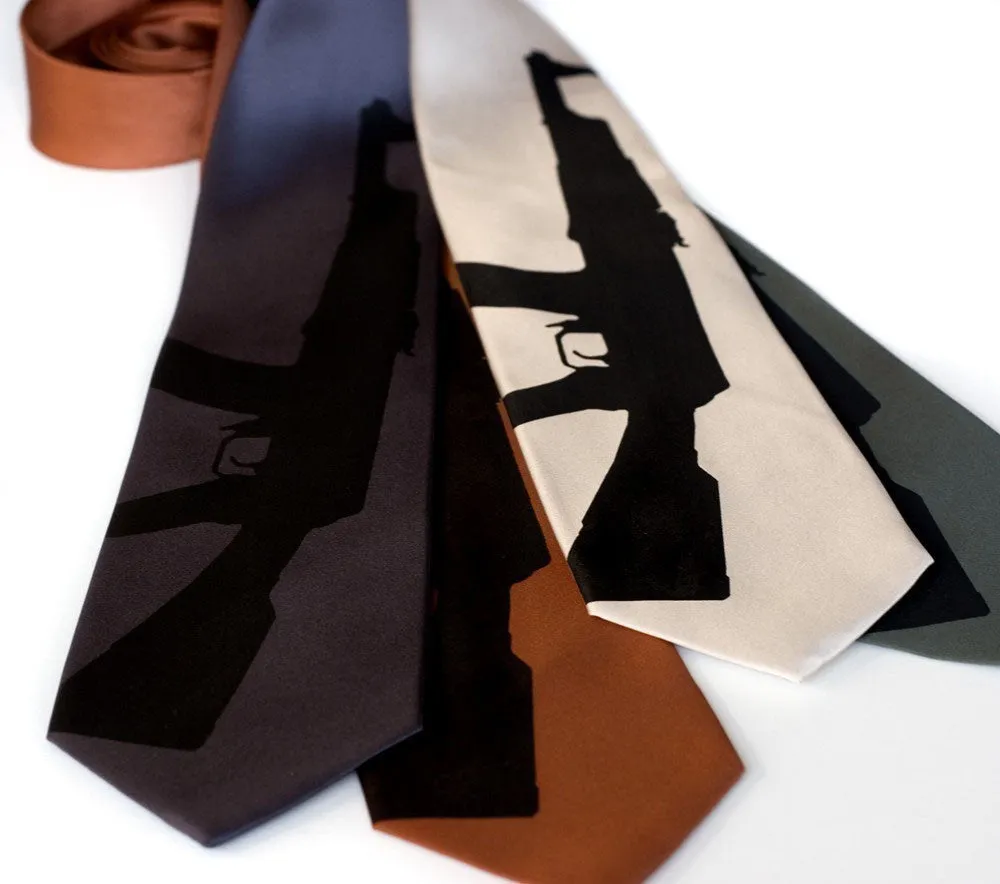 Rifle Print Necktie, AK-47 Tie