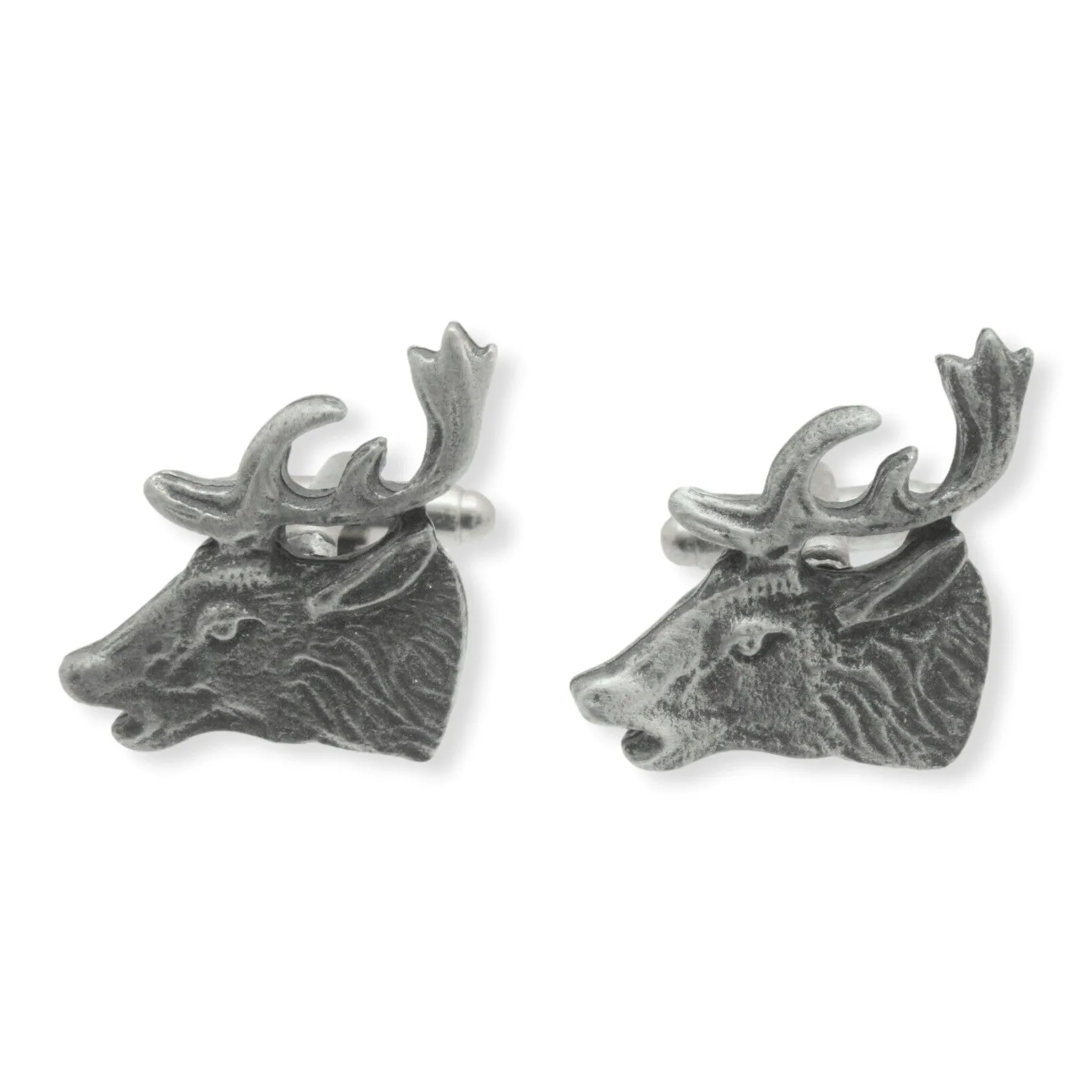 Roaring Stag Cufflinks T-Bar Back With Gift Box