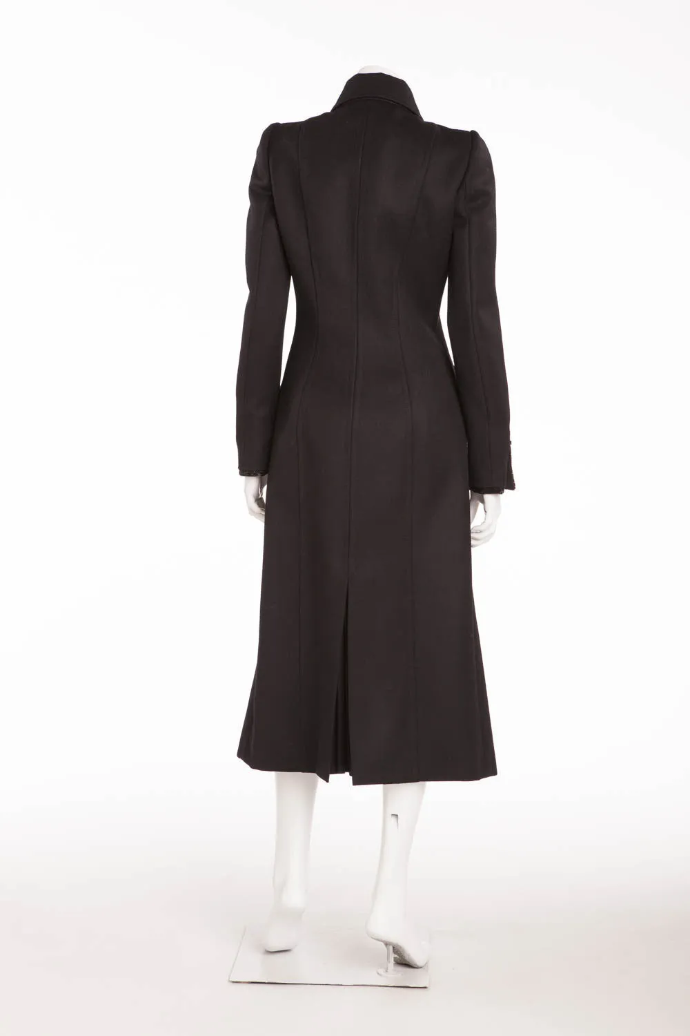 Roberto Cavalli - Long Sleeve Black Coat -IT 42