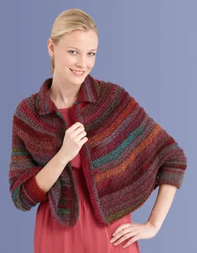 Round Yoke Poncho (Crochet)