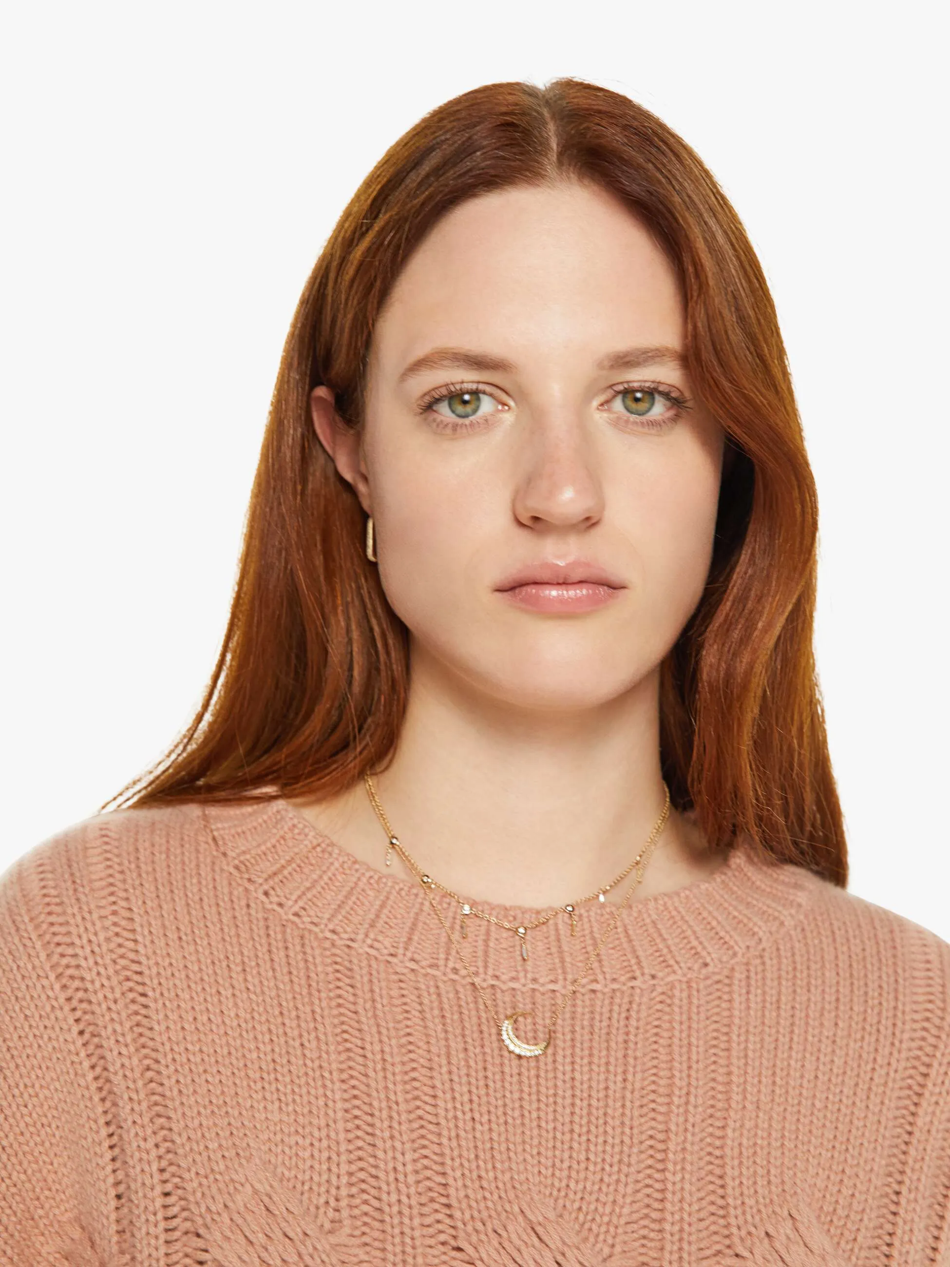 SABLYN Tristan Crewneck Pullover - Deep Apricot