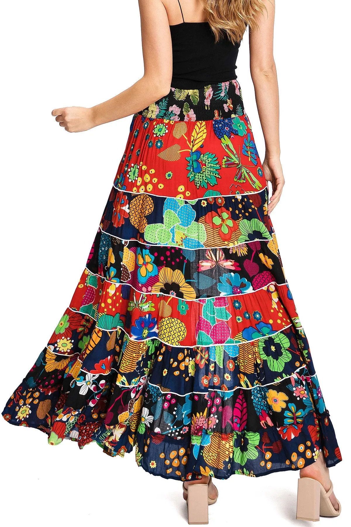 Samba Hi-Lo Maxi Skirt