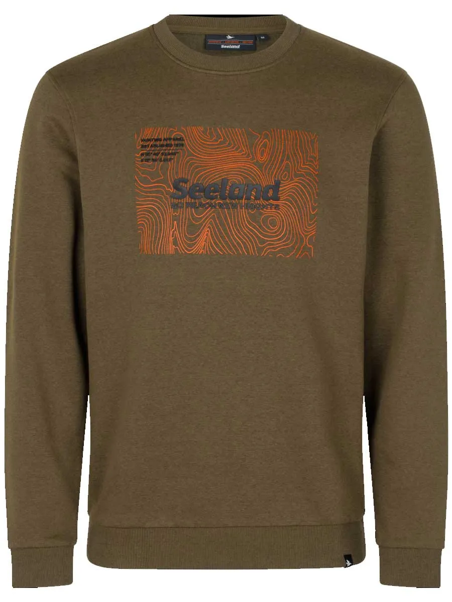 SEELAND Pulse Sweatshirt - Men's - Dark Olive Melange