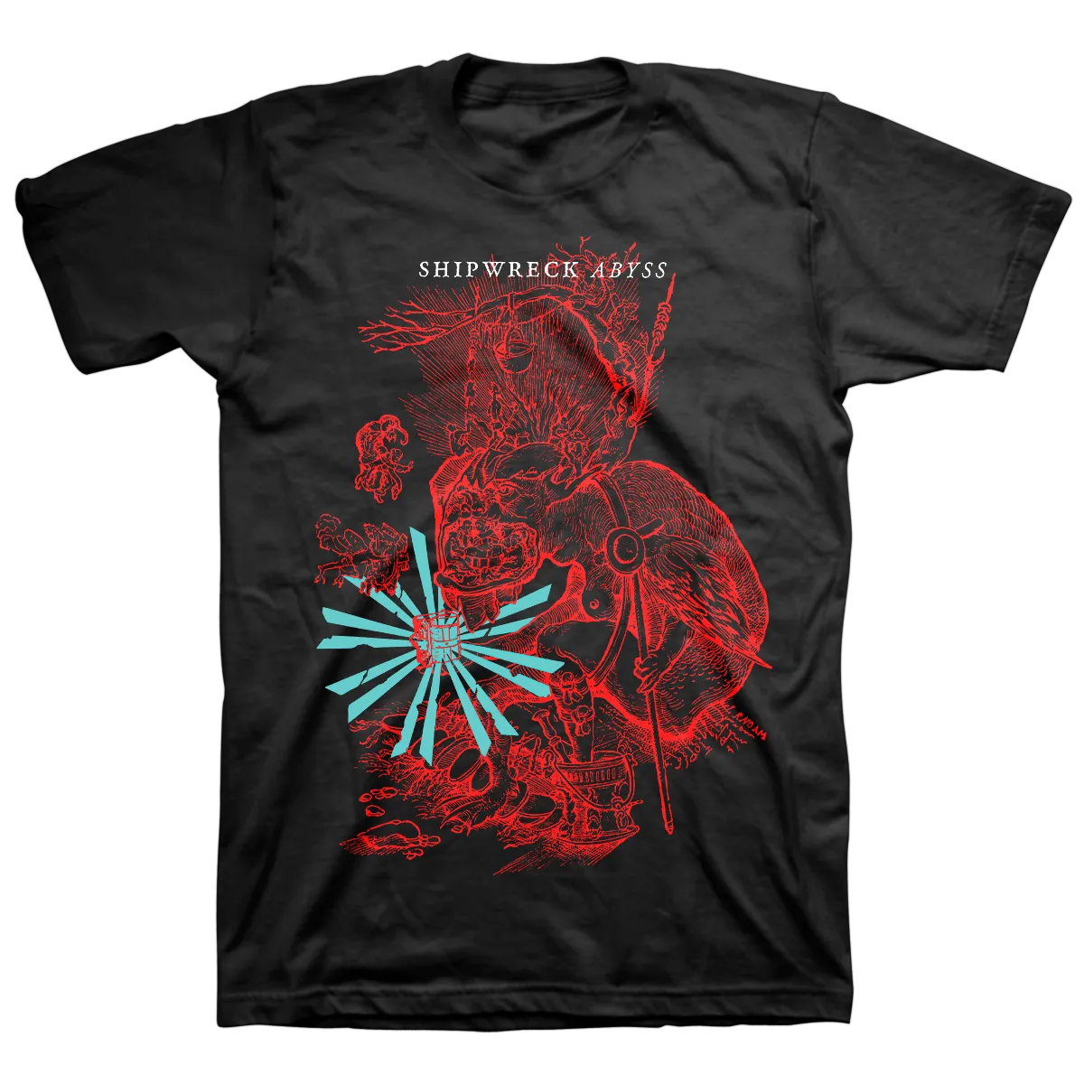 Shipwreck AD "Hellmouth" Black T-Shirt