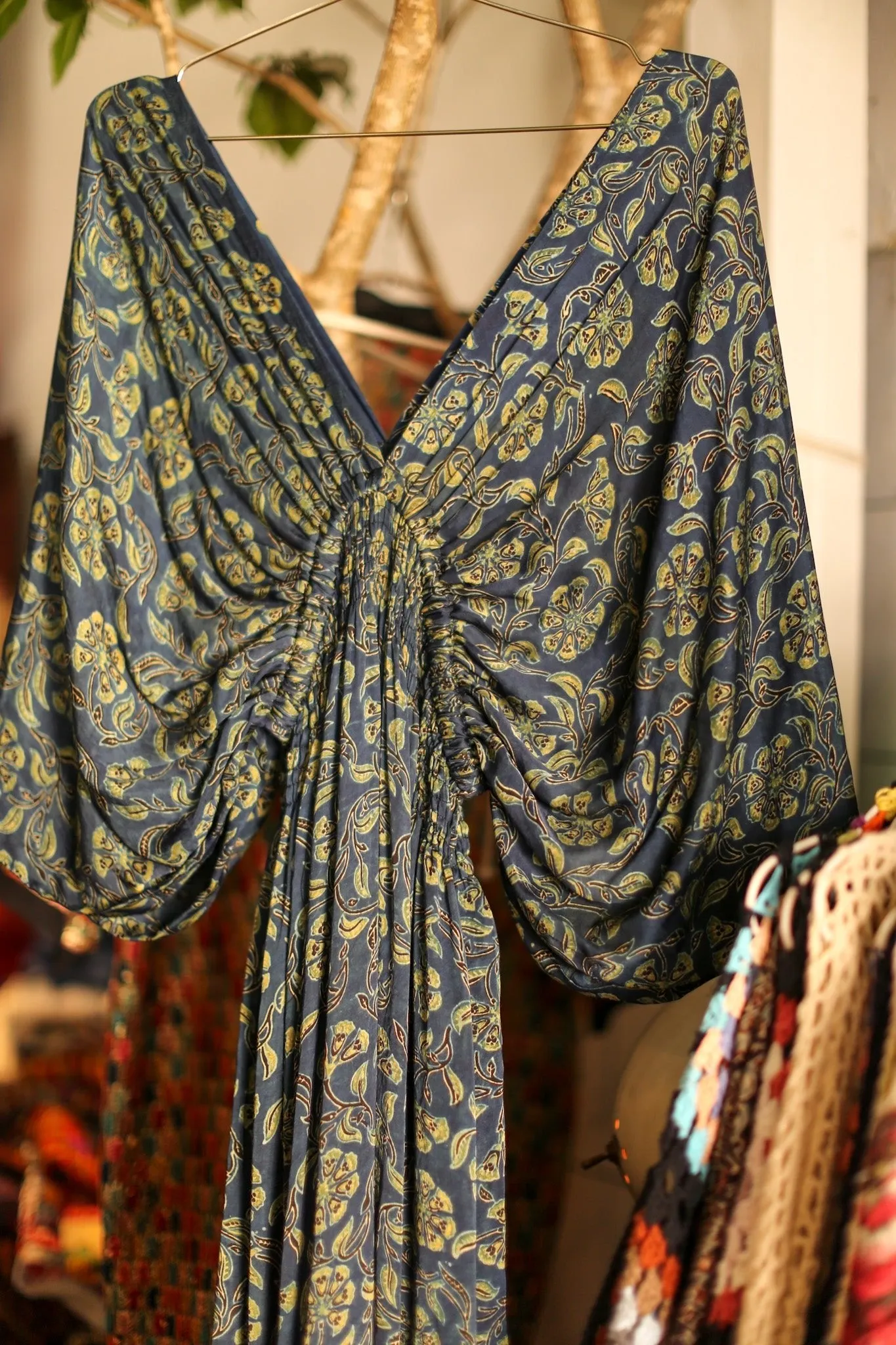 SILK KAFTAN DRESS PINA