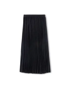 skirt maxi accordion corduroy - black