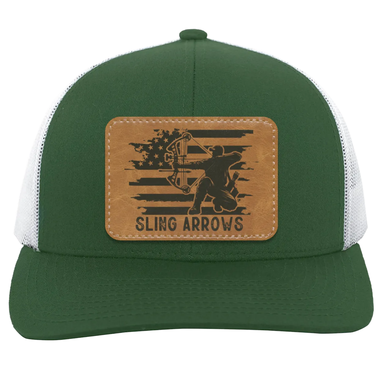 Sling Arrows Bow Hunting Men's Mesh Trucker Snap- Back Hat