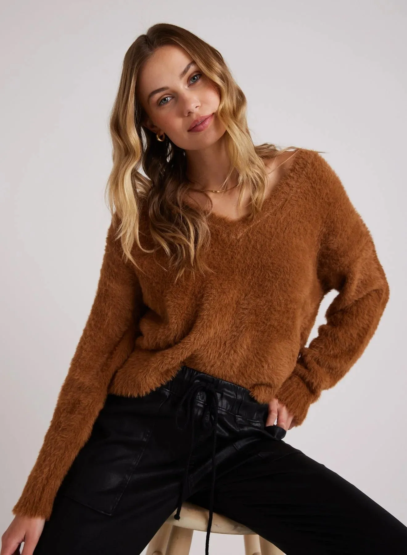 Slouchy V-Neck Sweater