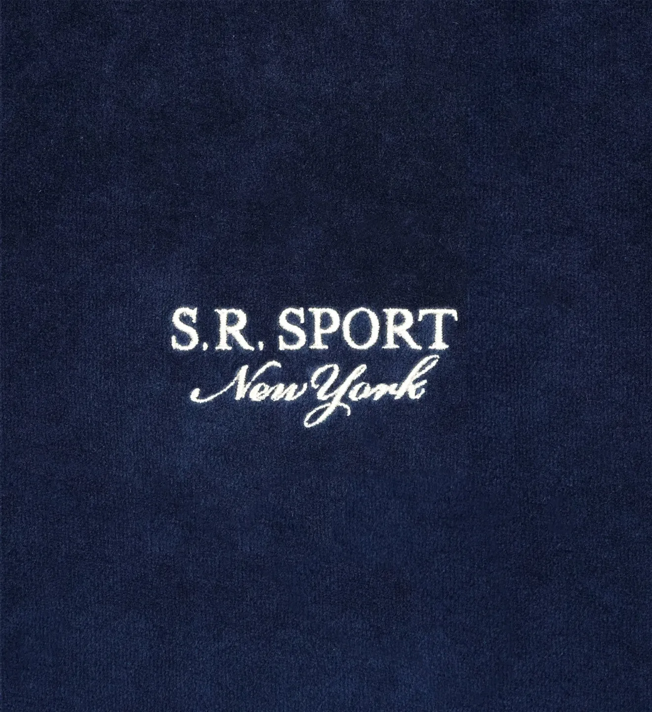 SR Sport Velour Track Jacket - Navy