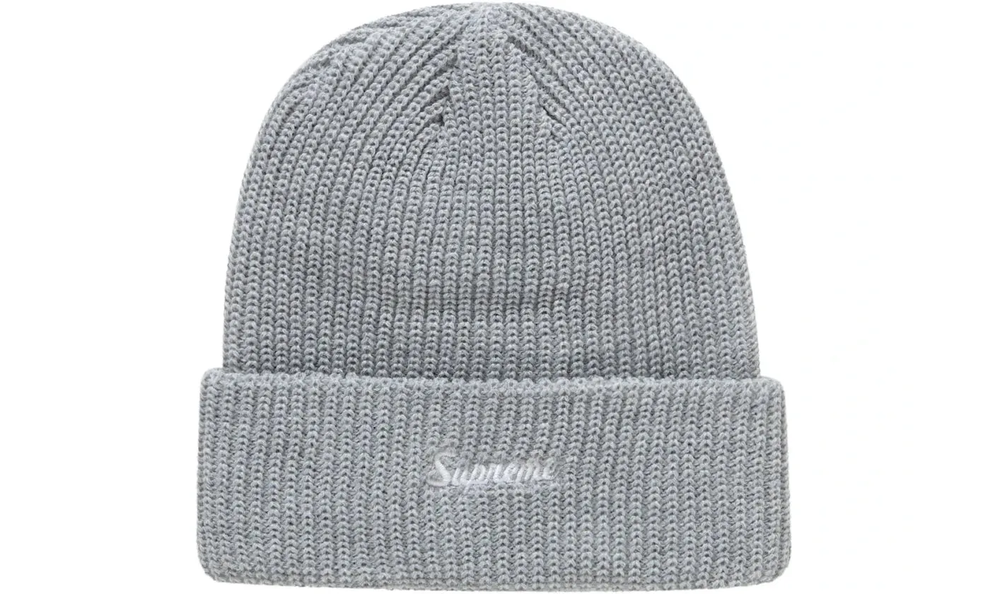 SUPREME LOOSE GAUGE BEANIE FW24 HEATHER GREY