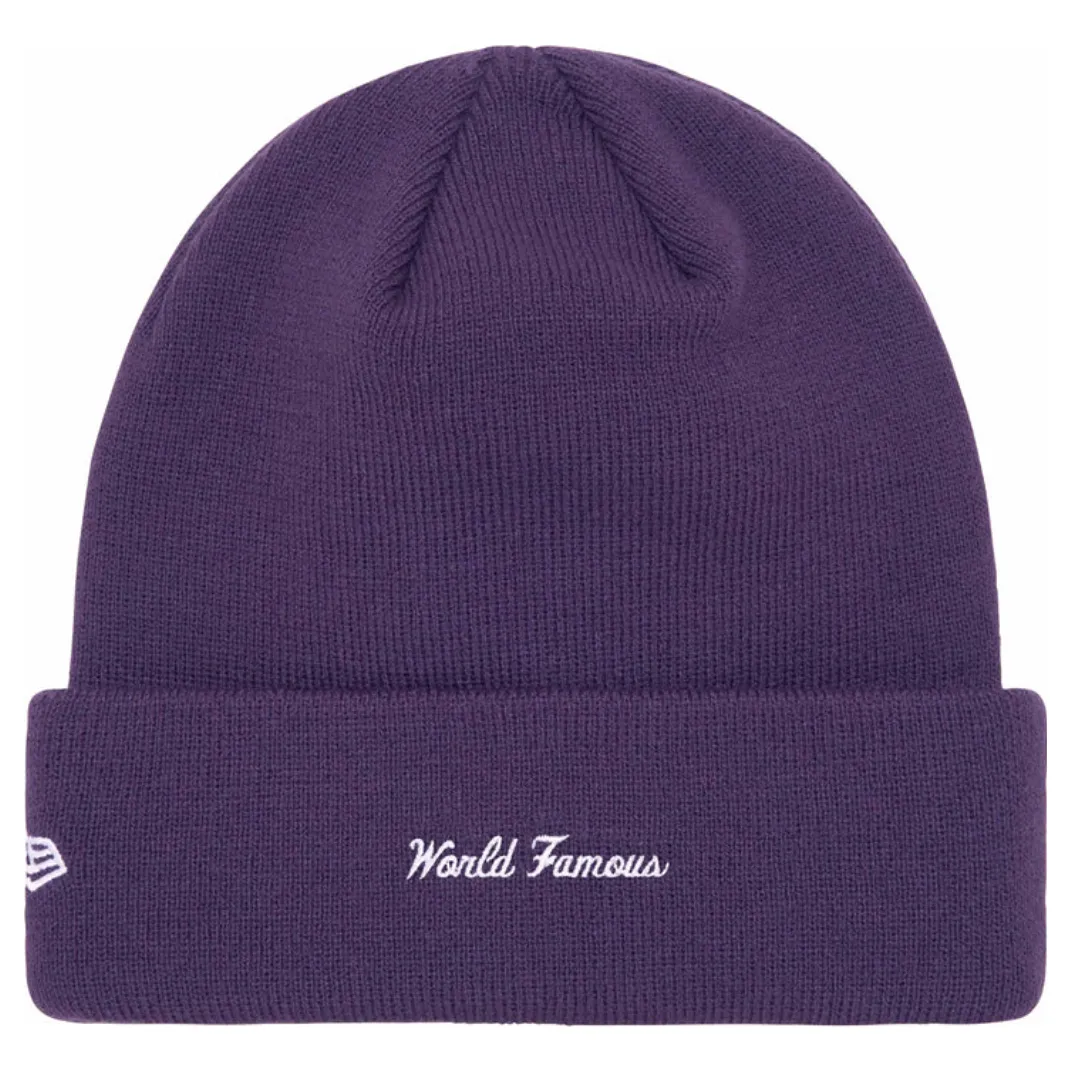 Supreme New Era Box Logo Beanie (FW23) Dark Purple