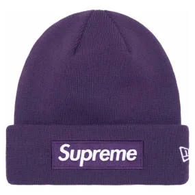 Supreme New Era Box Logo Beanie (FW23) Dark Purple