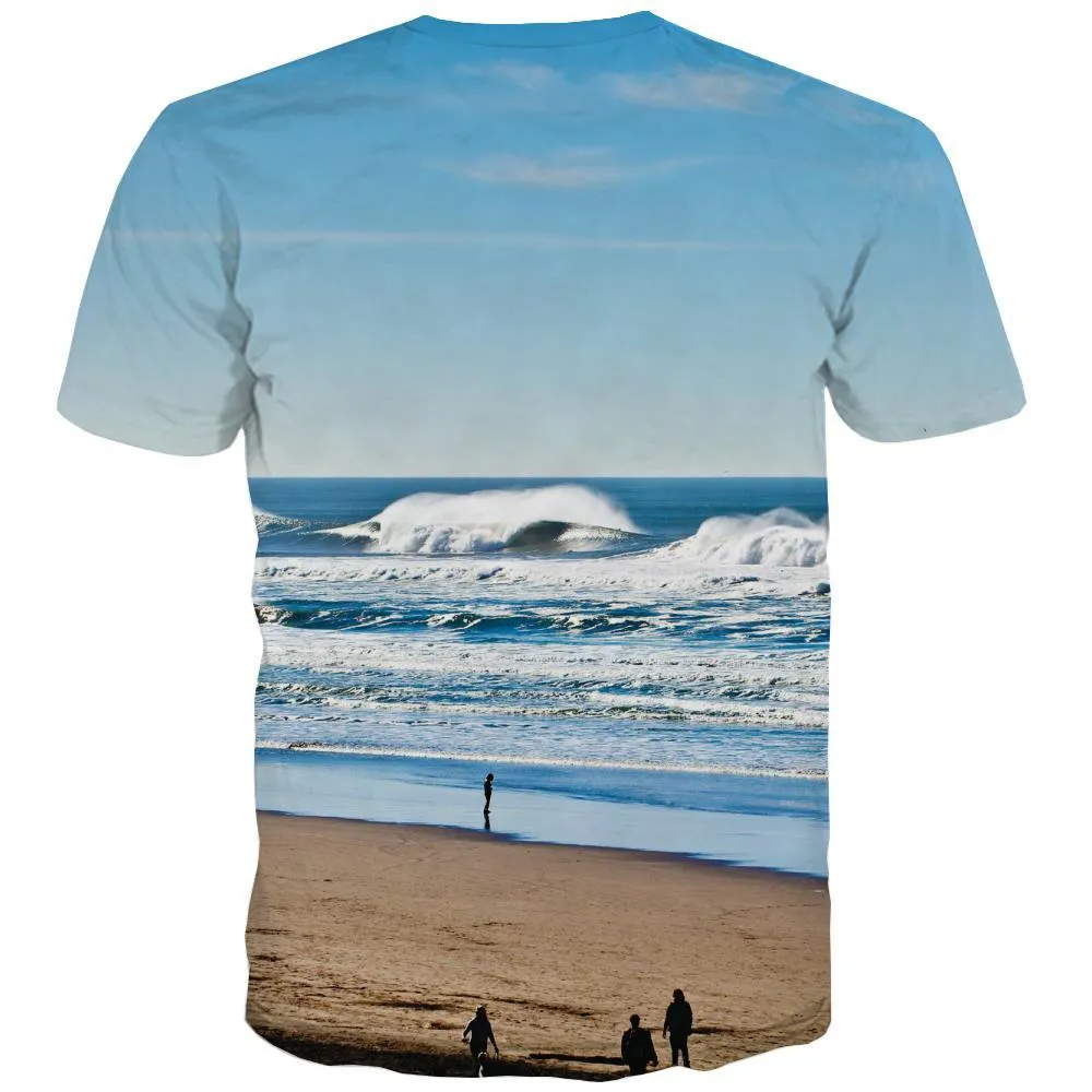 surf T-shirt Men The sea Tshirt Printed sport Tshirts Casual Cool Tshirts Cool