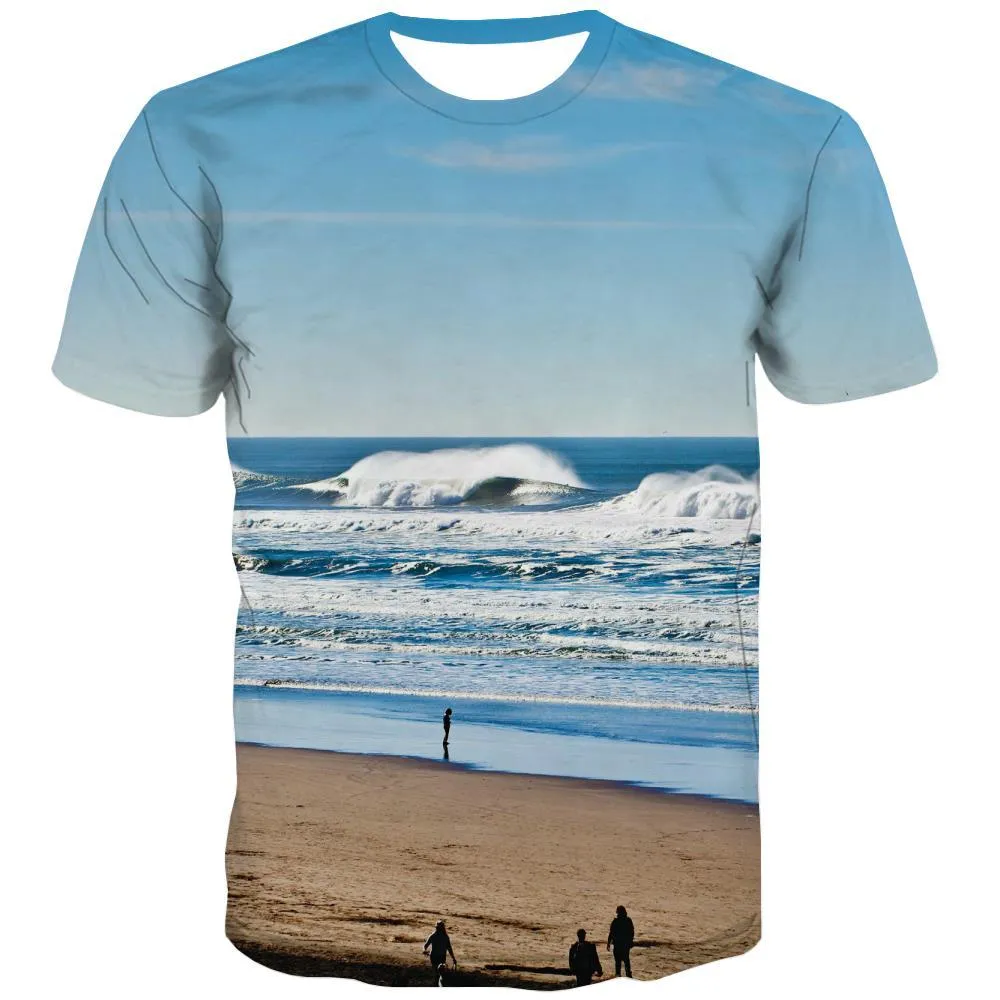 surf T-shirt Men The sea Tshirt Printed sport Tshirts Casual Cool Tshirts Cool