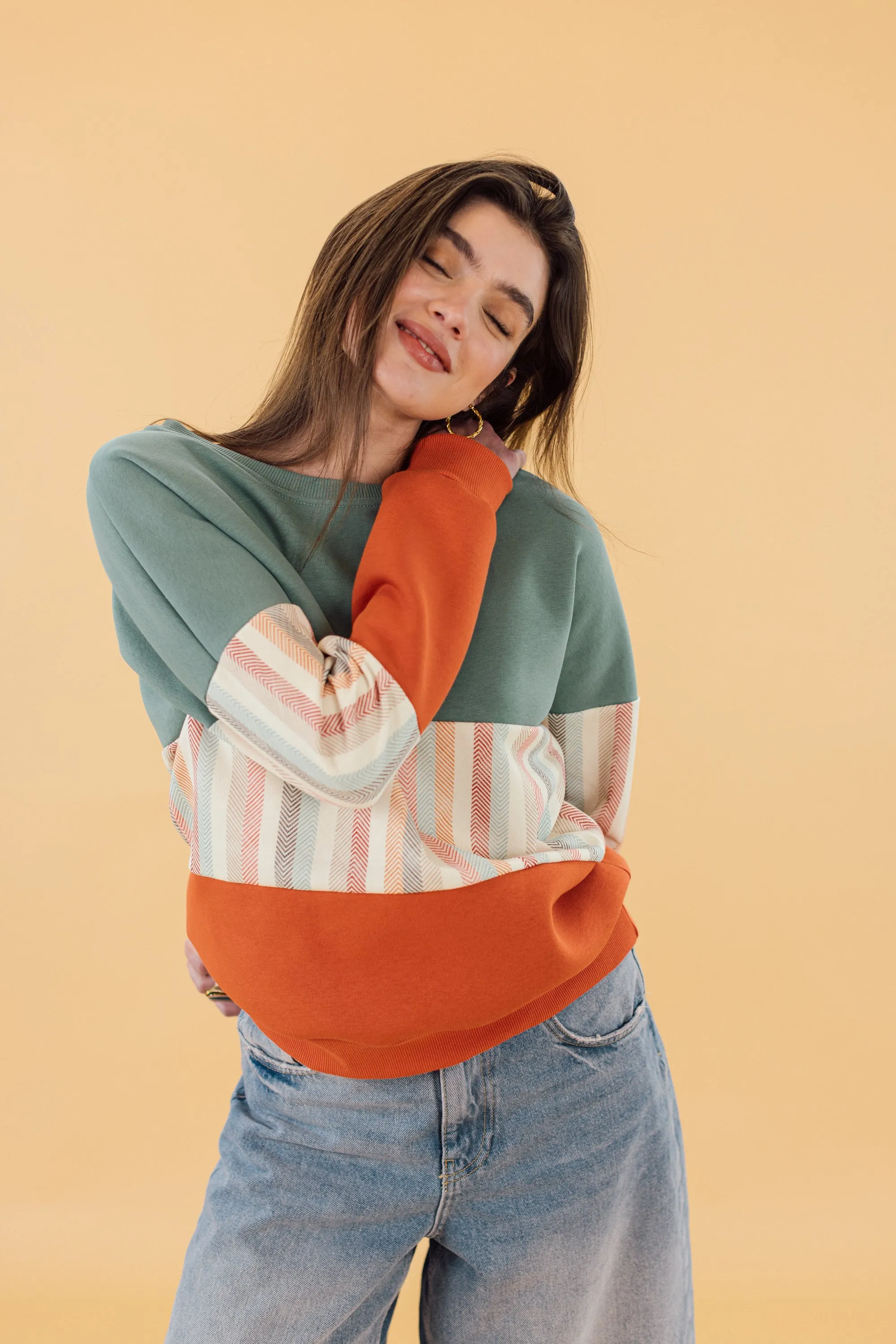 Sweater Mia Mint Candy Stripes