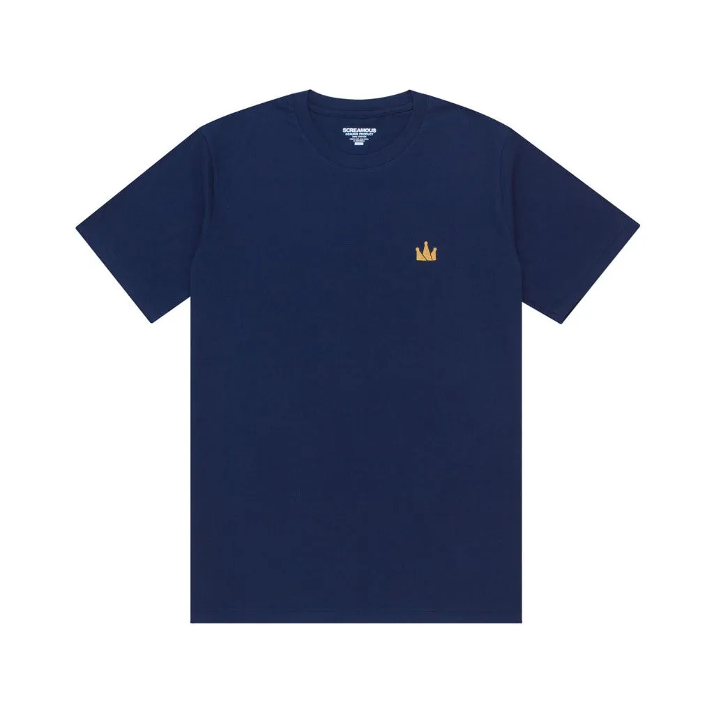 T-Shirt CROWN LOGO SS MIDNIGHT NAVY