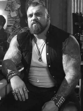 The Expendables 4 2023 Eddie Hall Black Cotton Vest