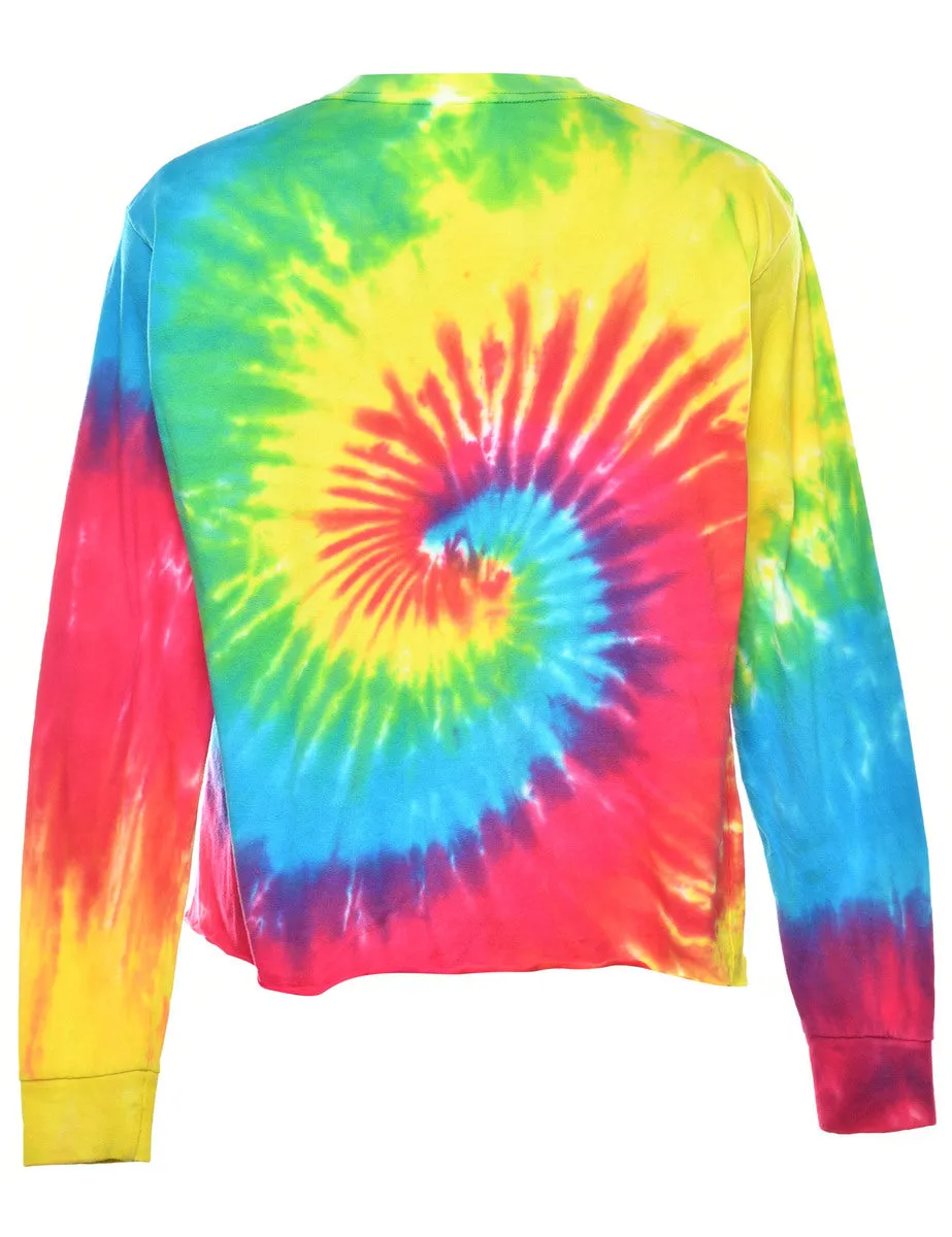 Tie Dyed Hampton Beach Printed T-shirt - M