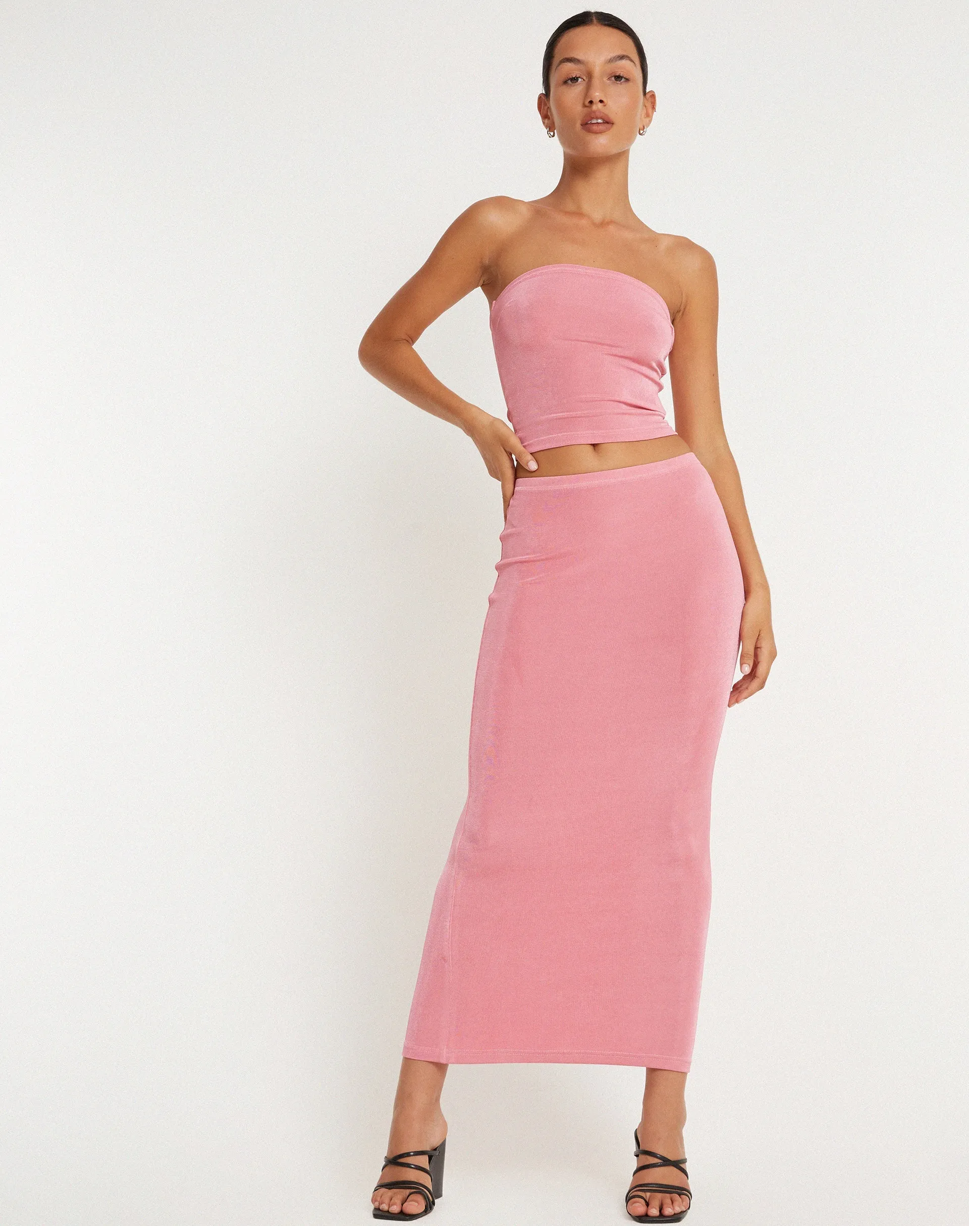 Tulus Maxi Skirt in Pink