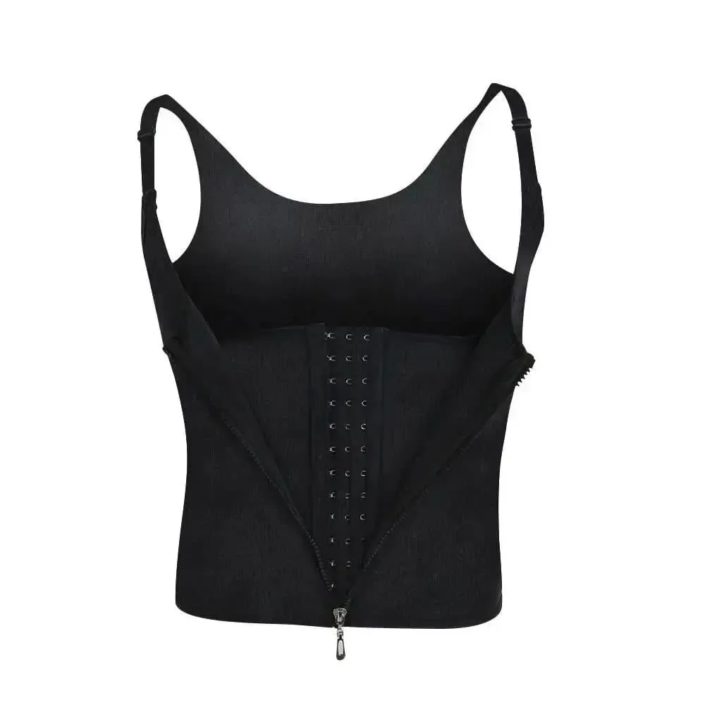 Ultimate Body Sculpting Compression Vest with Customizable Straps for Enhanced Tummy Control