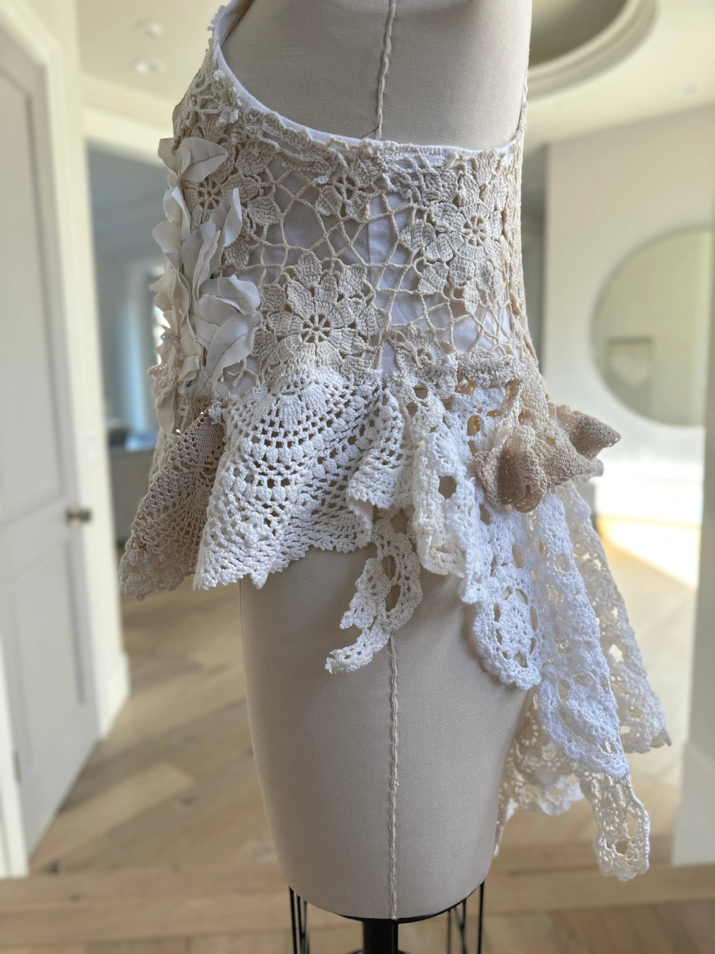 Up Cycled Lace Vest