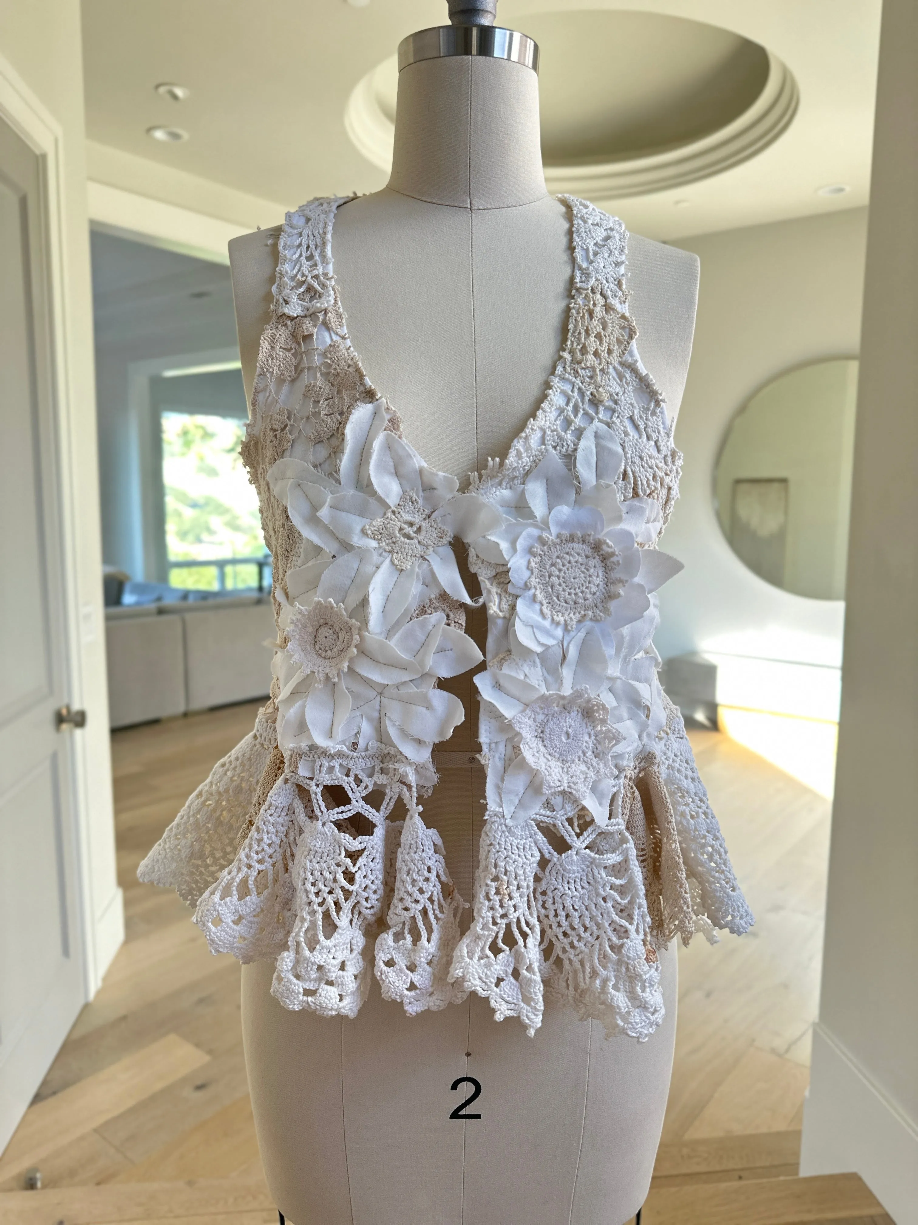 Up Cycled Lace Vest