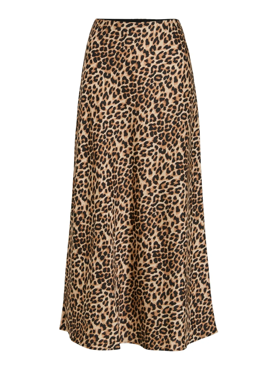 Vielette High Waisted Maxi Skirt (Caramel Cafe/Leopard)