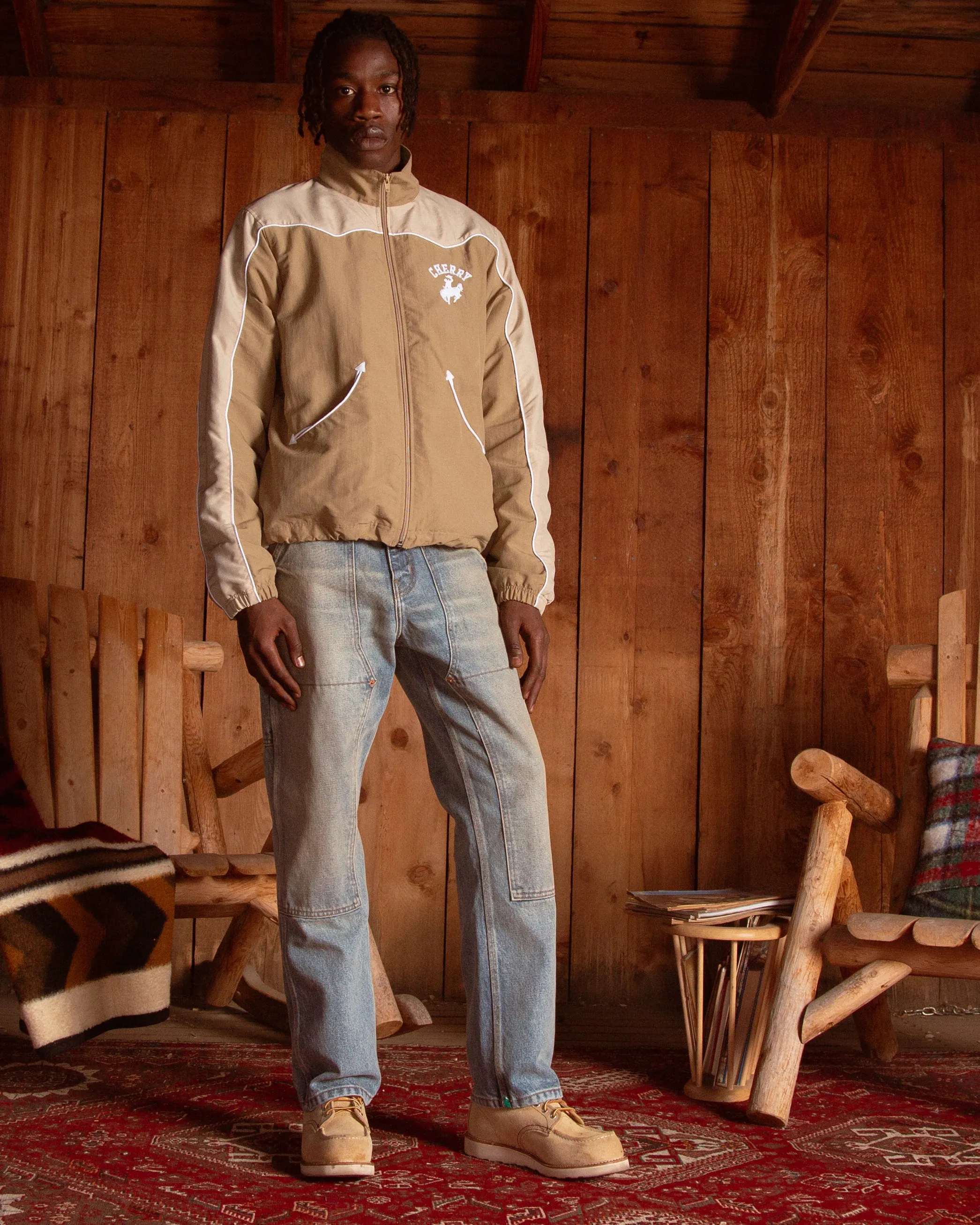 Western Track Jacket (Khaki)