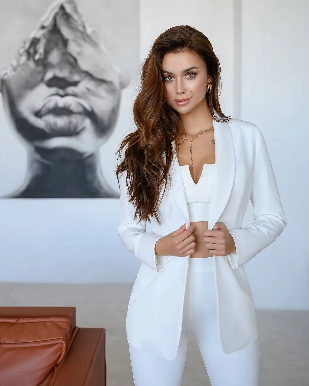 White Shawl Lapel Suit 2-Piece