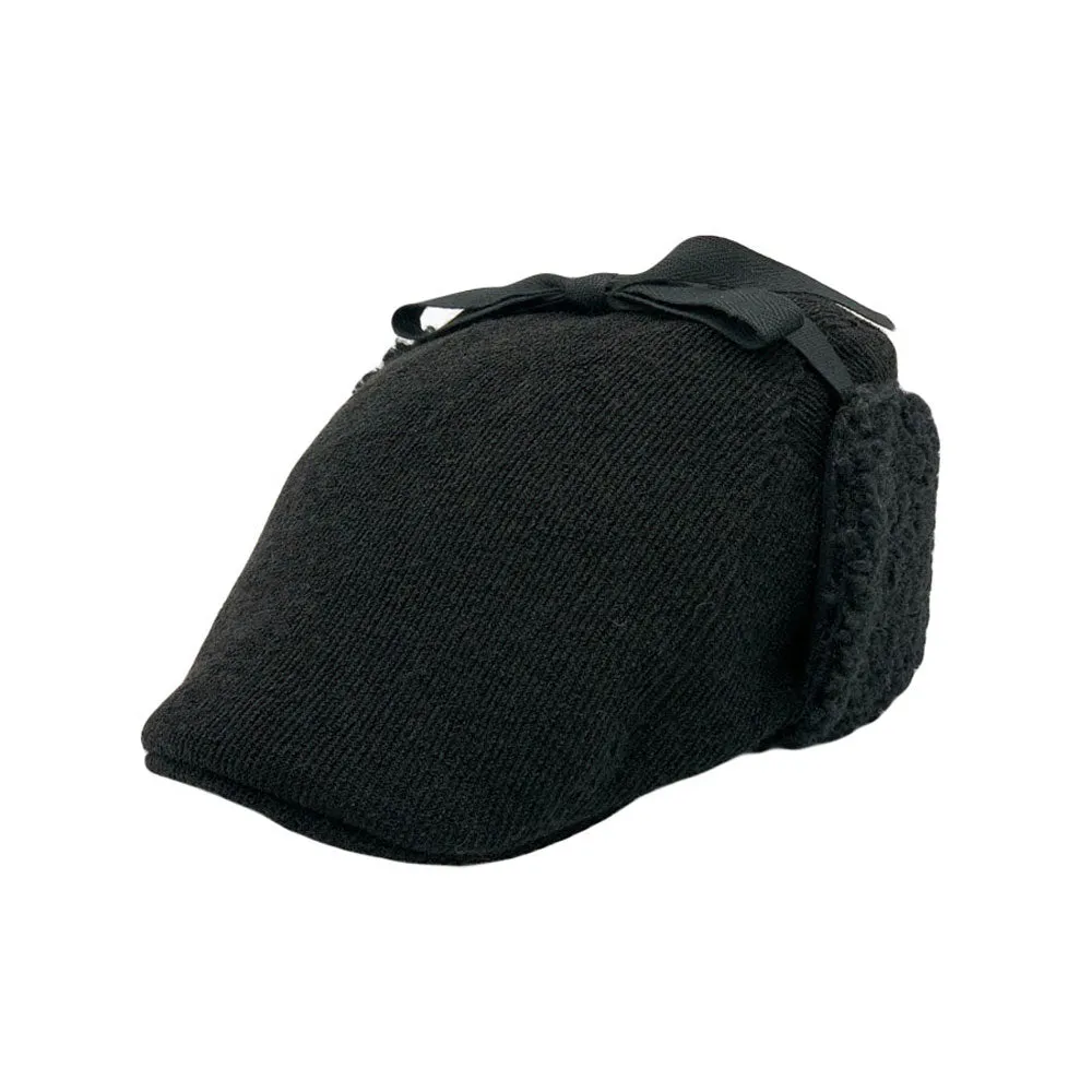 Winter Warm Earflap Flat Cap Newsboy Cap Golf Driver Irish Fleece Hunting Hat LDT1552