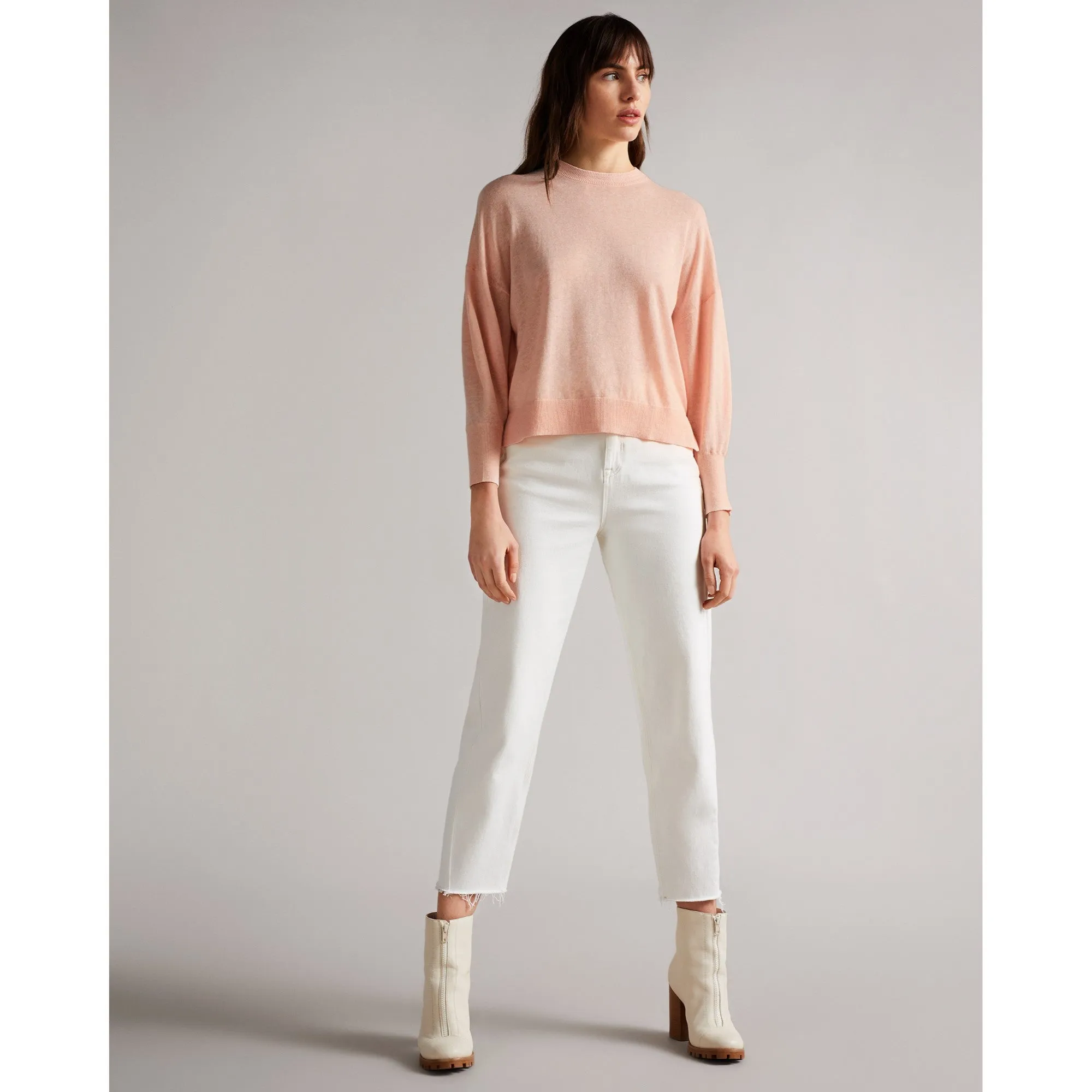 Women Wmk-Nicci-Sleeve Detailed Sweater - Pink