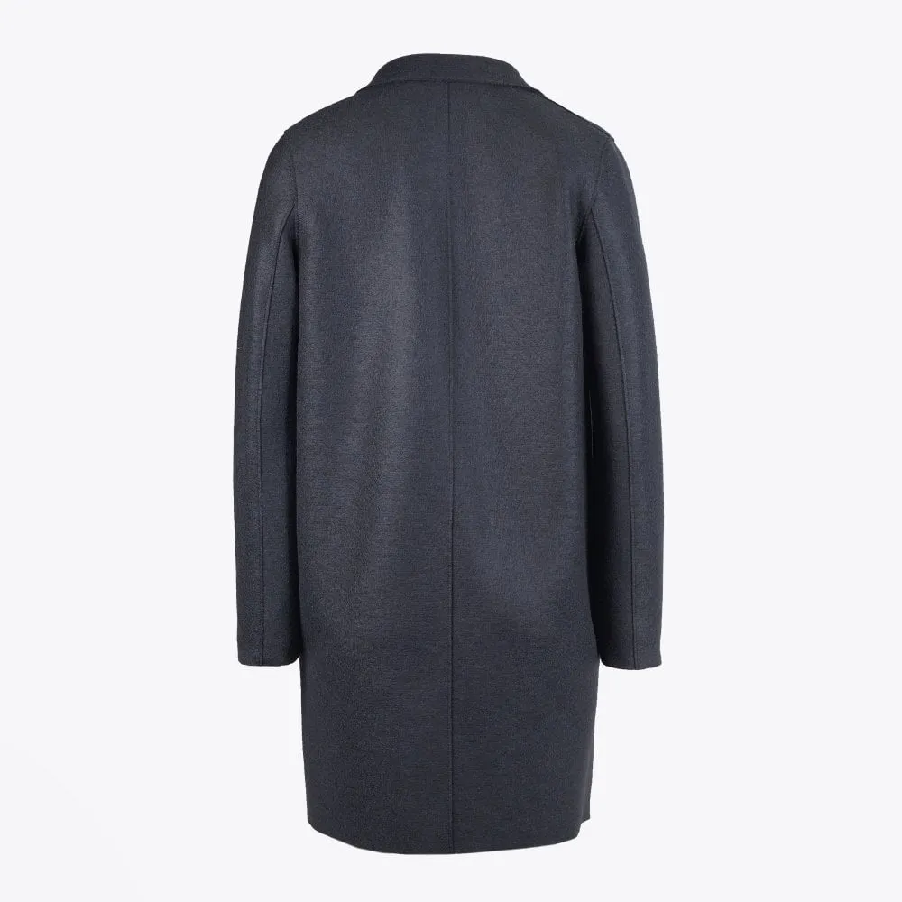 Women's Casual Style Wool Boxy Coat