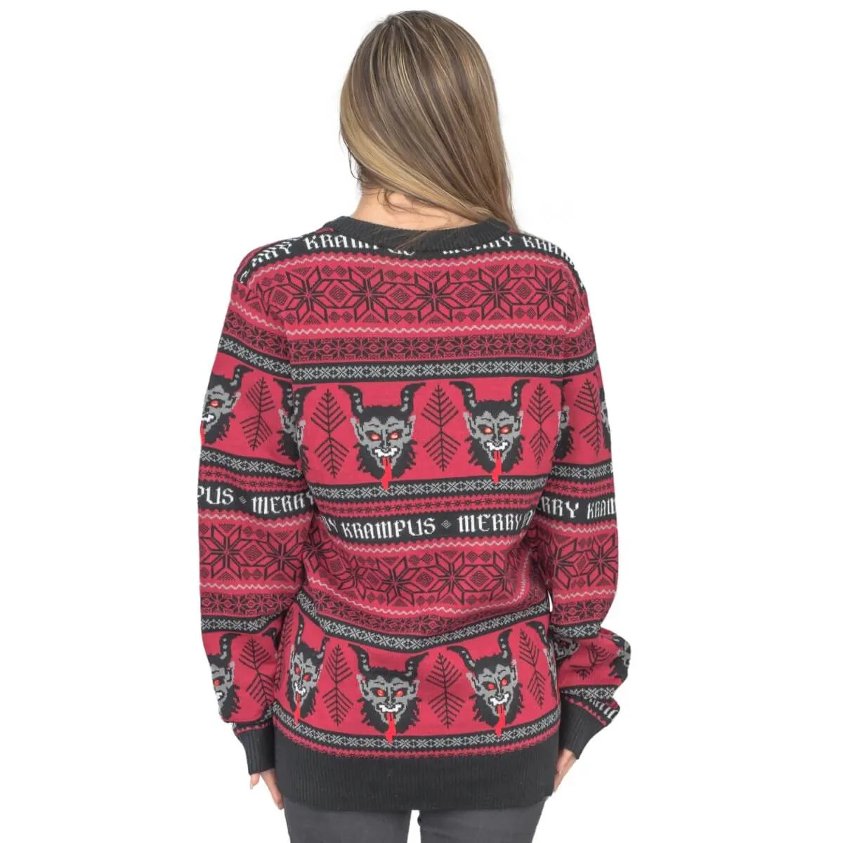 Women's Merry Krampus Adult Ugly Christmas Sweater