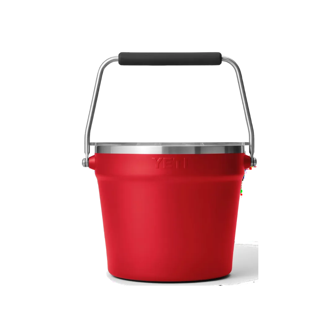 Yeti Rambler Beverage Rescue Red Bucket